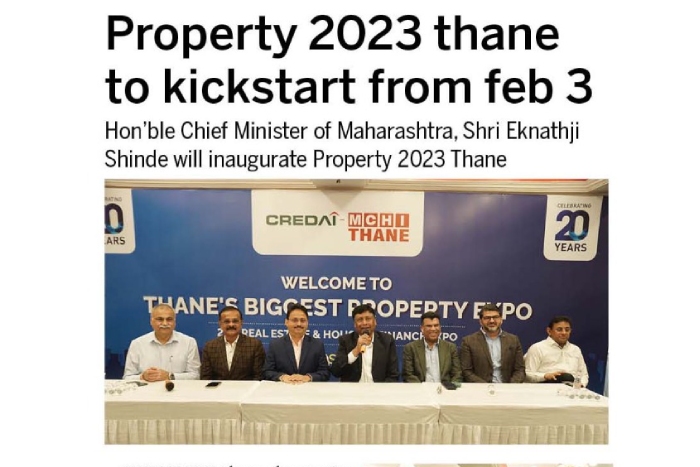 CREDAI MCHI THANE Property Expo 20th Realestate Press Media Coverage