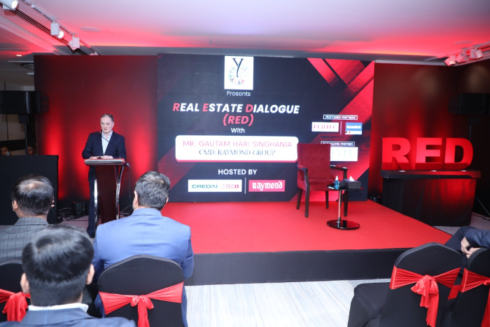 Glimpses of today's CREDAI MCHI YOUTH WING REAL ESTATE DAILOGE (RED) Event with Mr Gautam Singhania CMD Raymond Group at JK house and CREDAI MCHI Thane'S  3rd Bi-Monthly Magazine Launch.